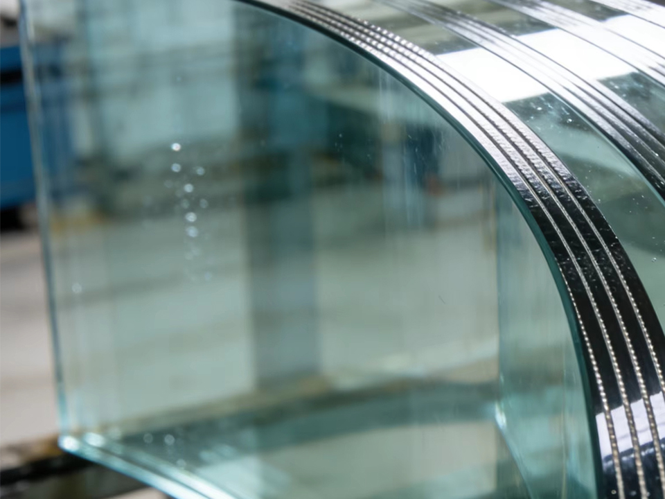 커튼월용 곡면 유리