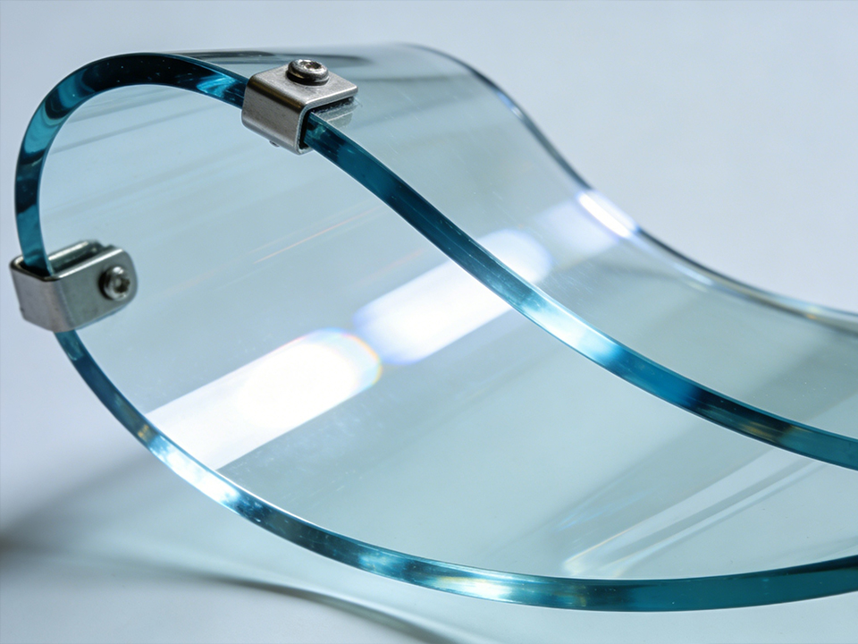 커튼월용 곡면 유리