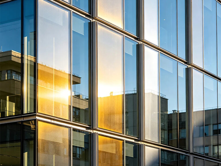 Vetro a specchio nelle porte: Progettazione commerciale e regole di sicurezza 8 Doppio vetro di sicurezza temperato termoisolante