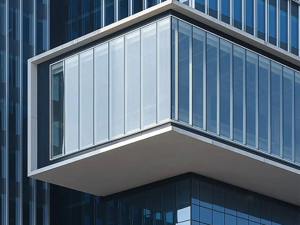 Tempered Glass Building Curtain Wall System