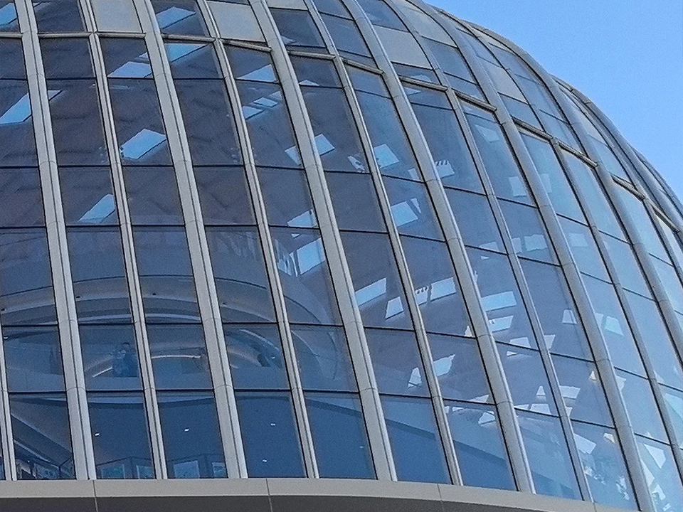 Tempered Glass Building Curtain Wall System