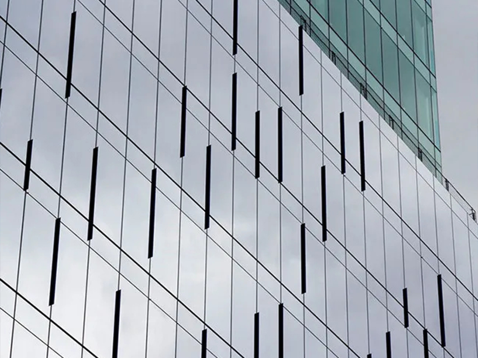 Transparent Frameless Glass Curtain Wall