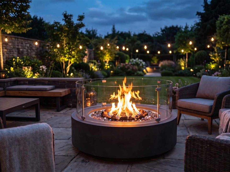 Custom Fire Pit Wind Guard