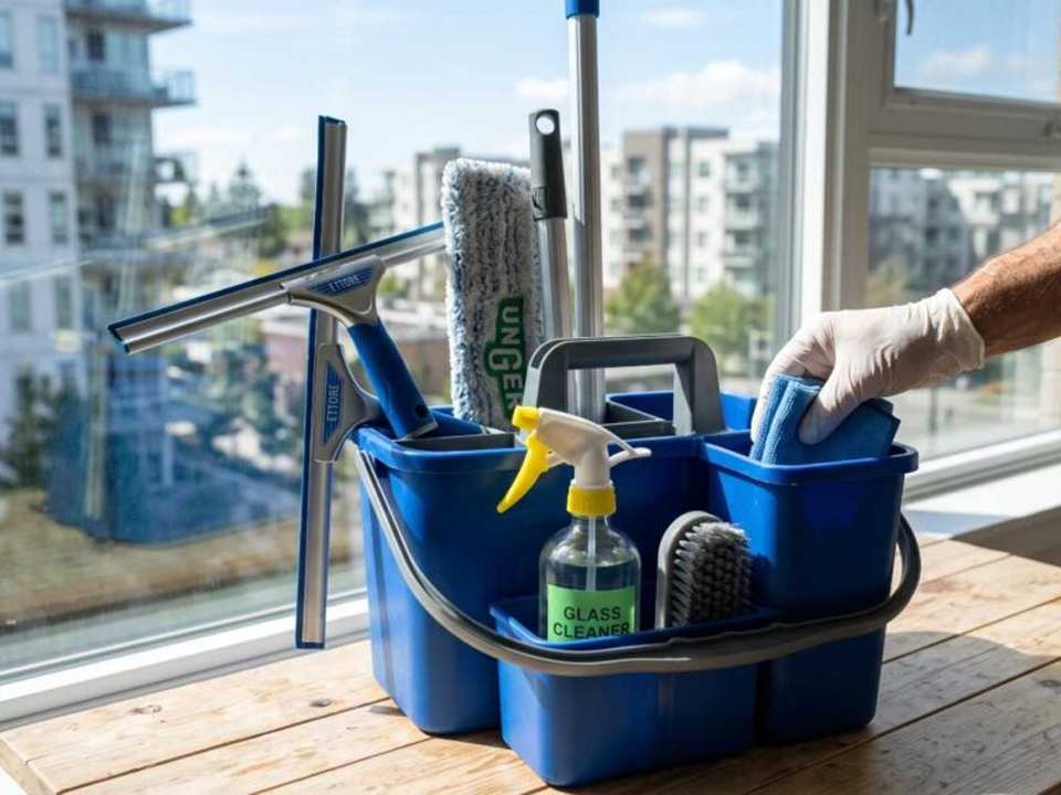 How to Clean Outside Windows that You Can't Reach